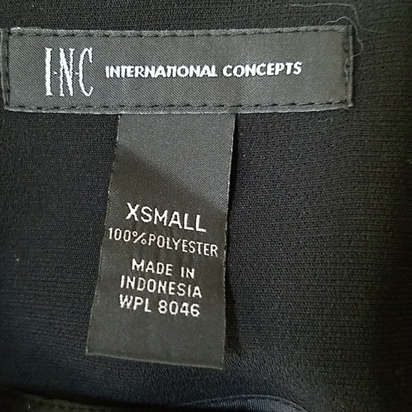 Open black dress, sleeveless, INC, Xsmall - Picture 7 of 7